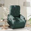 Fotelis Atsistojantis atlošiamas krėslas, tamsiai žalias, audinys
