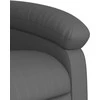 Fotelis Atsistojantis elektrinis krėslas, pilkas, dirbtinė oda