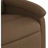 Fotelis Elektrinis atlošiamas masažinis krėslas, rudas, audinys