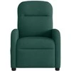 Fotelis Elektrinis masažinis krėslas, tamsiai žalias, audinys