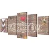 Nuotraukų rėmelis Fotopaveikslas su Užrašu "Home Sweet Home" ant Drobės 100 x 50 cm
