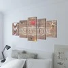 Nuotraukų rėmelis Fotopaveikslas su Užrašu "Home Sweet Home" ant Drobės 100 x 50 cm