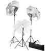 Fotostudijos komplektas su apšvietimo rinkiniu ir fonu
