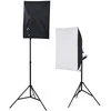 Fotostudijos komplektas su šviesdėžėmis, fonu ir reflektoriumi