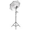 Fotostudijos rinkinys su apšvietimo rinkiniu ir fonu