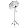 Fotostudijos rinkinys su apšvietimo rinkiniu ir fonu