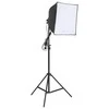 Fotostudijos rinkinys su šviestuvais, fonu ir reflektoriumi
