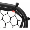 Futbolo kamuolio atšokimo sienelė, juoda, 84x73x60–80cm