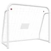 Futbolo vartai, balti, 125x96x60cm, plienas/poliesteris