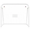 Futbolo vartai, balti, 214x75x152cm, plienas/poliesteris