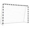 Futbolo vartai, juodos ir baltos sp., 300x200x90 cm, metalas