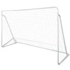 Futbolo vartų su tinklu rinkinys, 240x90x150cm, plienas