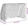 Futbolo vartai su kamuoliu, 2vnt., balti, 64x35x48cm, metalas
