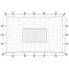 Futbolo atšokimo sienelė, balta/juoda, 184x61x123cm, plienas/PE