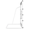 Futbolo atšokimo sienelė, balta/juoda, 184x61x123cm, plienas/PE