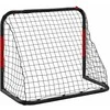 Futbolo vartai su tinklu, raudoni ir juodi, 90x48x71cm, plienas