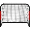 Futbolo vartai su tinklu, raudoni ir juodi, 90x48x71cm, plienas