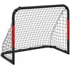Futbolo vartai su tinklu, raudoni ir juodi, 90x48x71cm, plienas