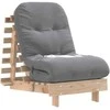 Futono sofa-lova su čiužiniu, 60x206x11cm, pušies masyvas