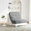 Futono sofa-lova su čiužiniu, balta, 80x206x11cm, pušis