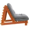 Futono sofa-lova su čiužiniu, vaško ruda, 80x206x11cm, pušis