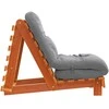 Futono sofa-lova su čiužiniu, vaško ruda, 60x206x11cm, pušis