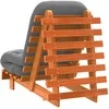 Futono sofa-lova su čiužiniu, vaško ruda, 60x206x11cm, pušis