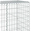 Gabiono krepšys su dangčiu, 200x50x200cm, galvanizuota geležis