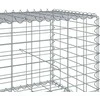 Gabiono krepšys su dangčiu, 400x100x50cm, galvanizuota geležis