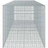 Gabiono krepšys su dangčiu, 450x100x100cm, galvanizuota geležis