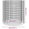 Gabiono laužavietė, 100cm skersmens, galvanizuota geležis