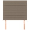 Galvūgaliai, 2vnt., taupe spalvos, 100x5x78/88cm, audinys