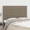 Galvūgaliai, 4vnt., taupe spalvos, 72x5x78/88cm, audinys