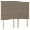 Galvūgaliai, 4vnt., taupe spalvos, 72x5x78/88cm, audinys