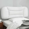 Galvūgalio pagalvėlė, baltos spalvos, 100 cm, dirbtinė oda