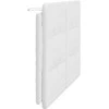 Galvūgalio pagalvėlė, baltos spalvos, 120cm, dirbtinė oda