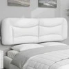 Galvūgalio pagalvėlė, baltos spalvos, 160cm, dirbtinė oda