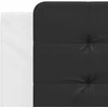 Galvūgalio pagalvėlė, juodas ir baltas, 100cm, dirbtinė oda