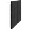 Galvūgalio pagalvėlė, juodas ir baltas, 120cm, dirbtinė oda