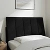 Galvūgalio pagalvėlė, juodos spalvos, 90cm, aksomas