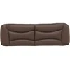 Galvūgalio pagalvėlė, rudos spalvos, 160cm, dirbtinė oda