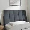 Galvūgalio pagalvėlė, tamsiai pilkos spalvos, 90cm, aksomas