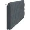 Galvūgalio pagalvėlė, tamsiai pilkos spalvos, 200cm, aksomas