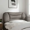 Galvūgalio pagalvėlė, taupe spalvos, 100 cm, audinys