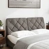 Galvūgalio pagalvėlė, taupe spalvos, 120cm, audinys