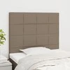 Galvūgalis, 2vnt., taupe spalvos, 80x5x78/88cm, audinys