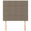 Galvūgalis, 2vnt., taupe spalvos, 80x5x78/88cm, audinys