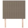 Galvūgalis, 2vnt., taupe spalvos, 80x5x78/88cm, audinys