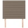 Galvūgalis, 2vnt., taupe spalvos, 80x5x78/88cm, audinys