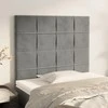 Galvūgalis, 2vnt.,šviesiai pilkos spalvos,90x5x78/88cm, aksomas